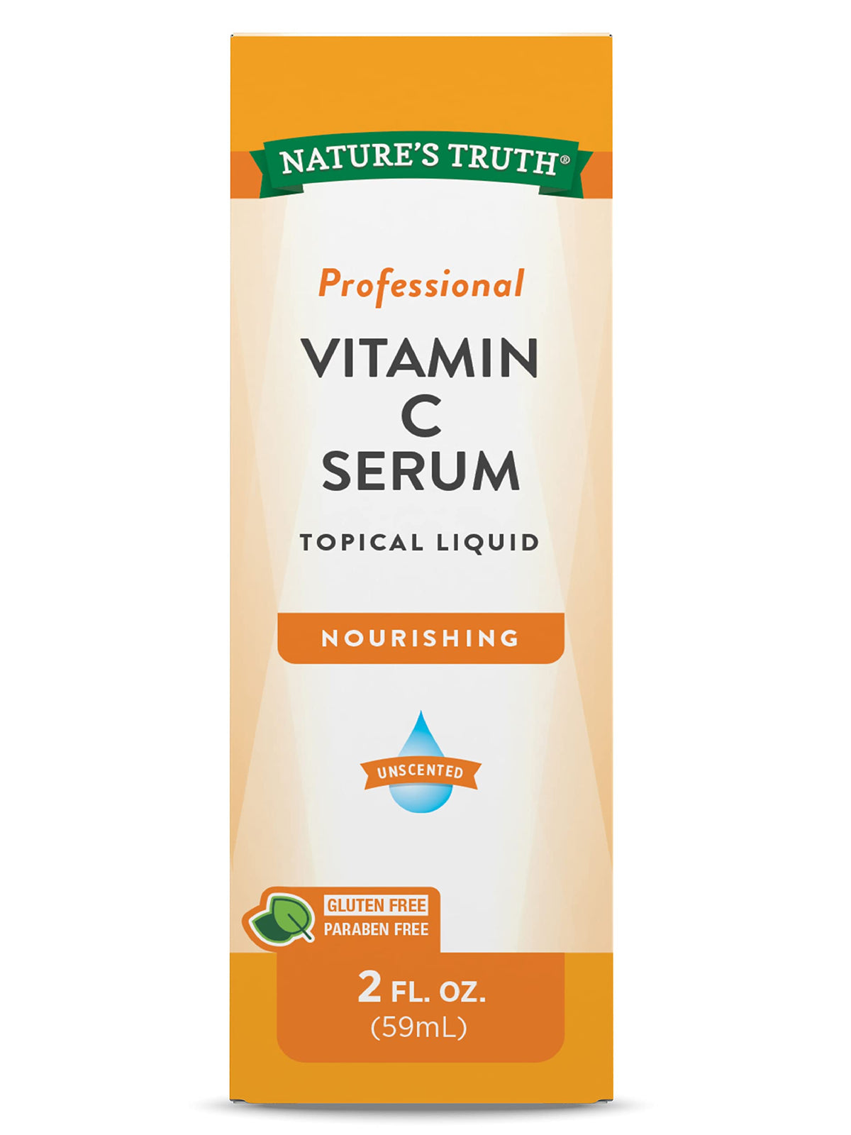 Sérum de vitamine C Nature's Truth 2 oz vue avant avec étiquette