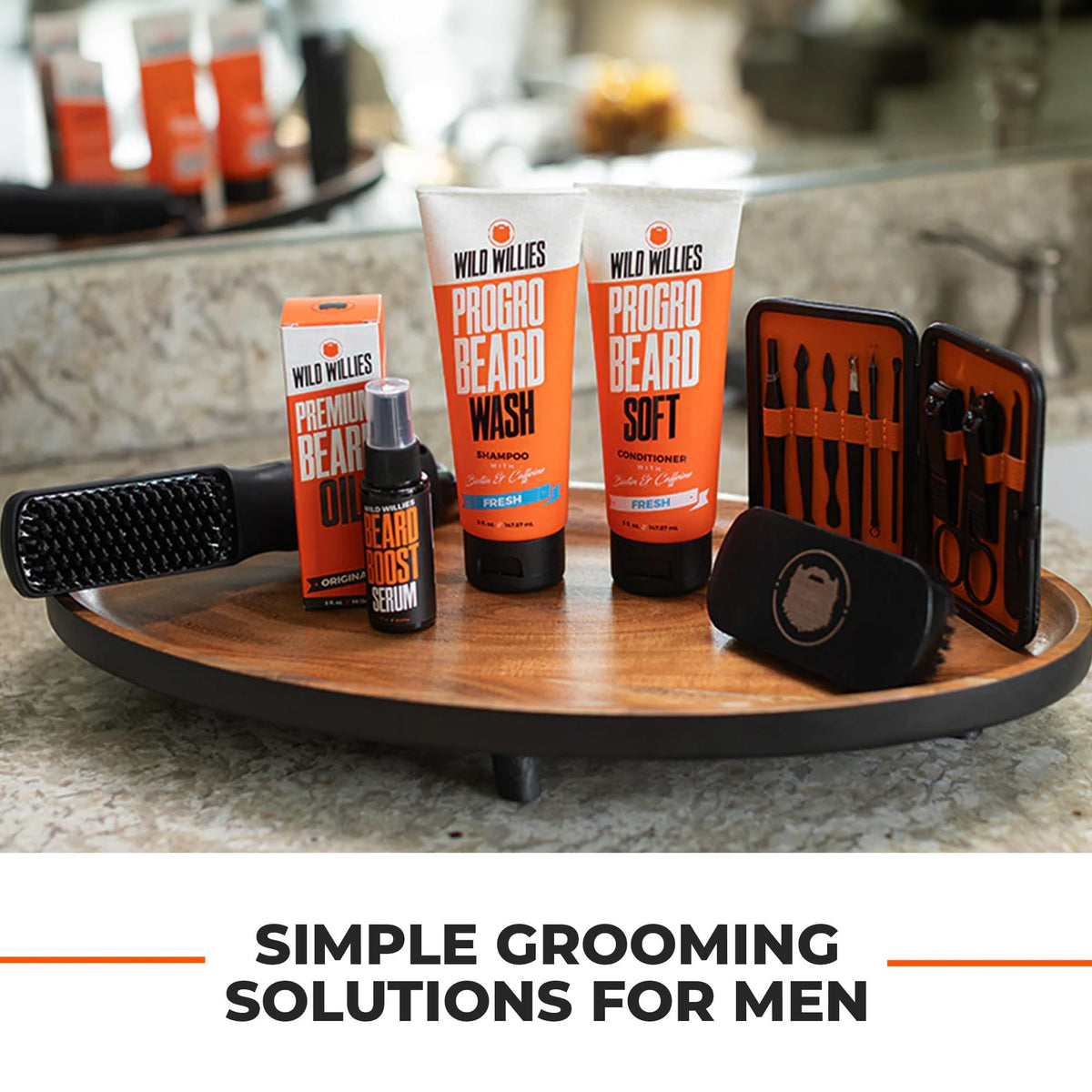 Sérum Wild Willies pour barbe en application