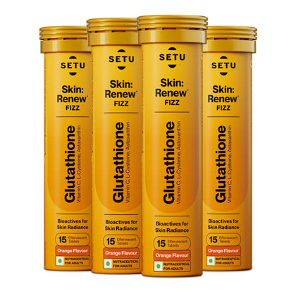 SETU comprimés effervescents de glutathion orange vue avant