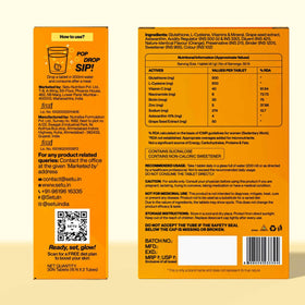 SETU glutathione comprimés effervescents dans une boîte