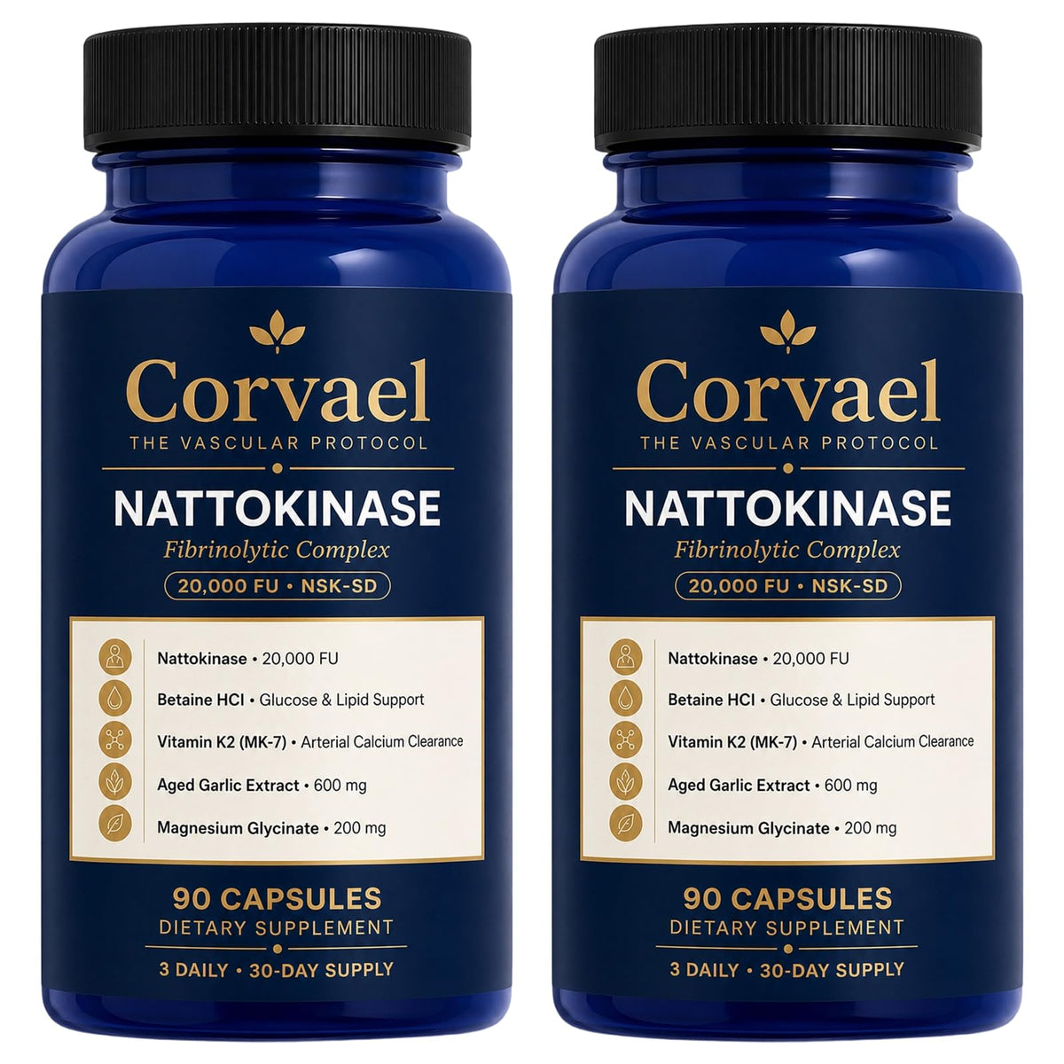 Seven Green Nattokinase 20000 Fu 90 capsules vue avant