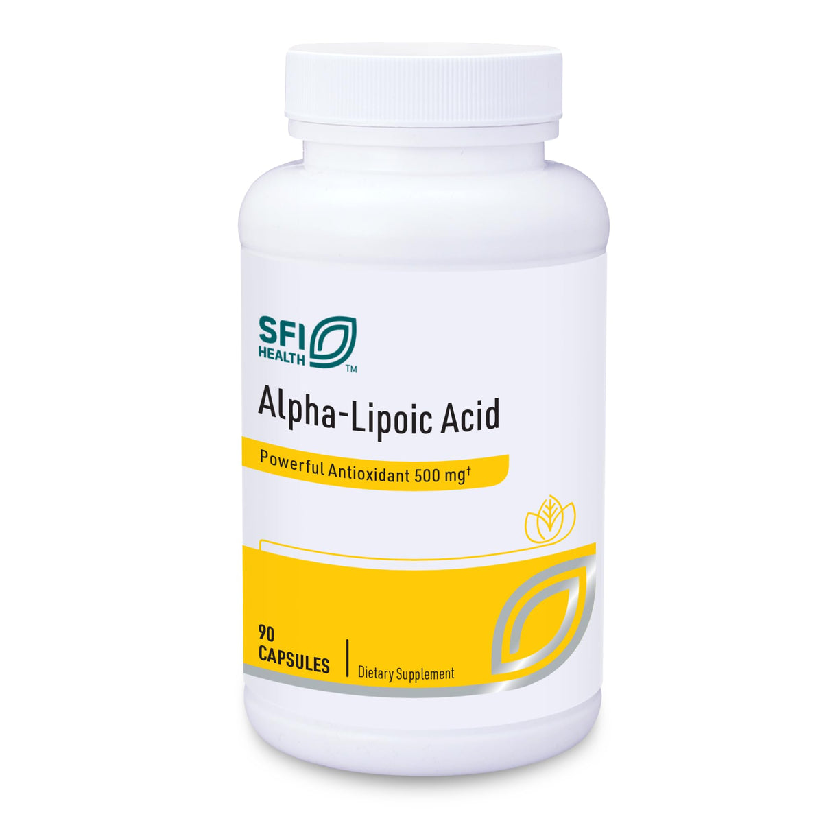 SFI Health Acide Alpha-Lipoïque 500 mg 90 Capsules Végétariennes - vue de face