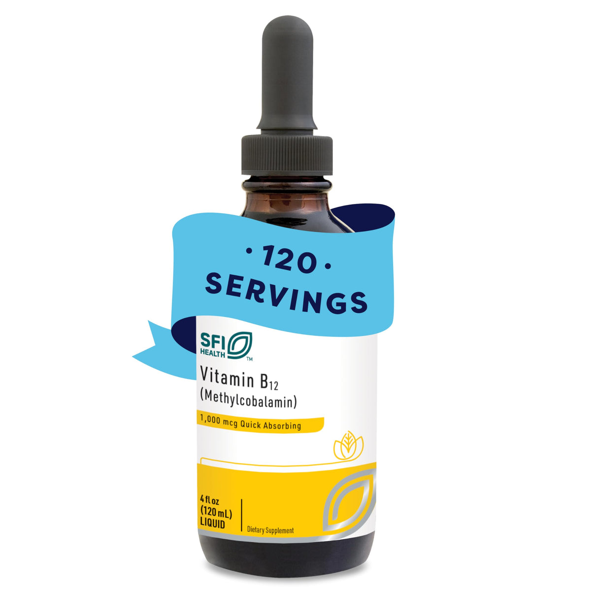 SFI Health B12 Liquide 4 fl oz bouteille frontale