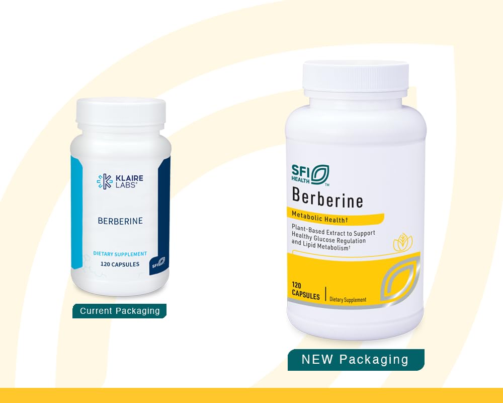 SFI Health Berbérine HCl 500mg - vue arrière avec informations nutritionnelles