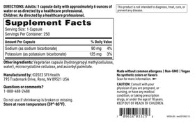 SFI Health Bicarbonate de Sodium et Potassium capsules végétariennes