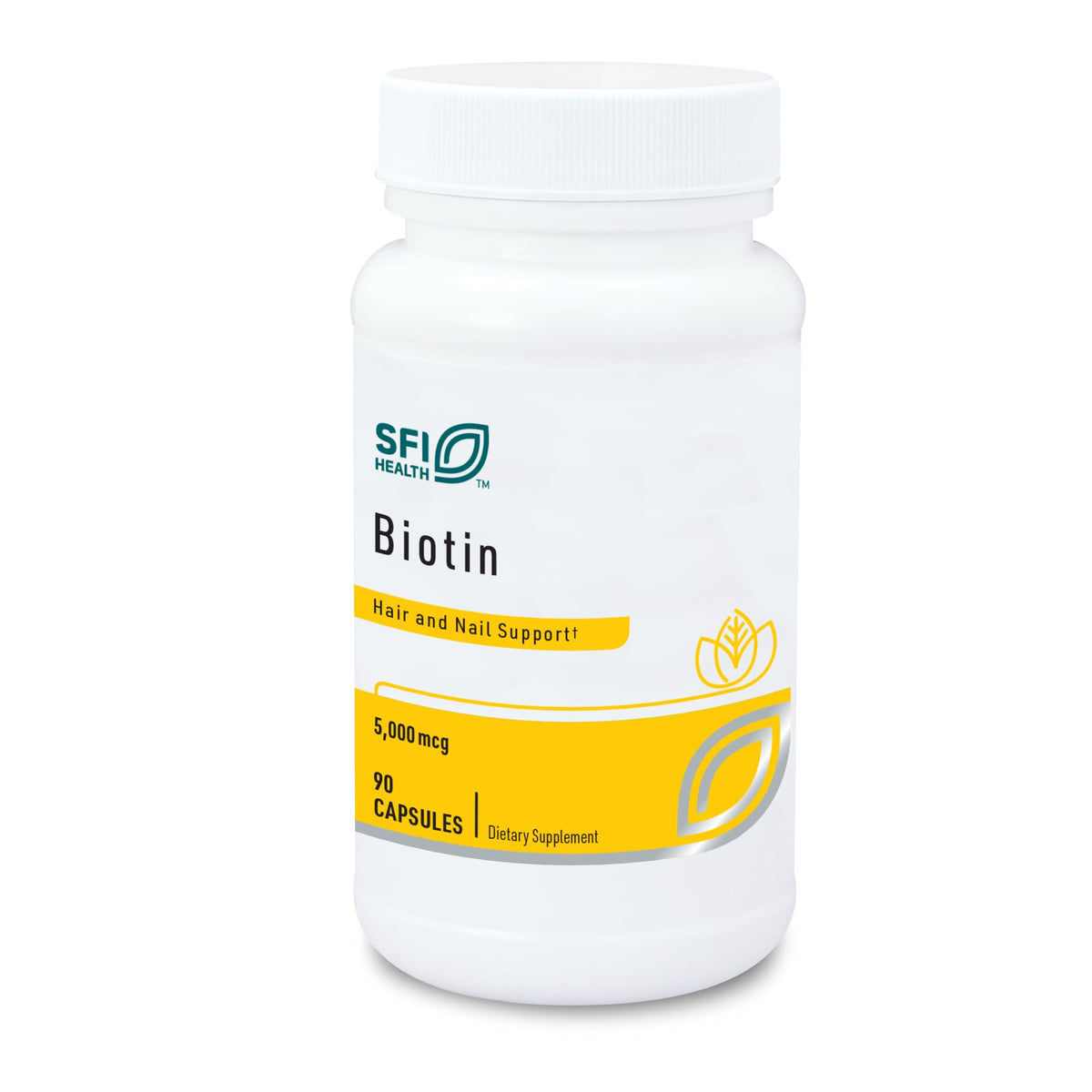 SFI Health Biotine 5000 mcg 90 capsules vue de face
