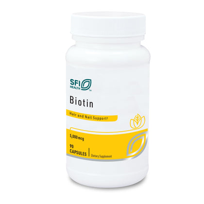 SFI Health Biotine 5000 mcg 90 capsules vue de face
