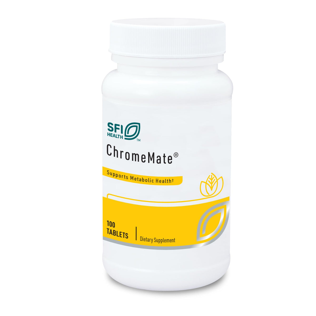 SFI Health ChromeMate 100 tablettes vue avant avec emballage