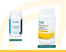 SFI Health Complexe Multi-Minéral Sans Fer étiquette des ingrédients