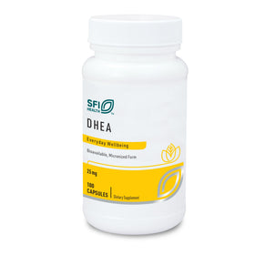SFI Health DHEA 25mg 100 Capsules vue de face