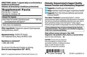 SFI Health EpiCor capsules végétariennes sur une table
