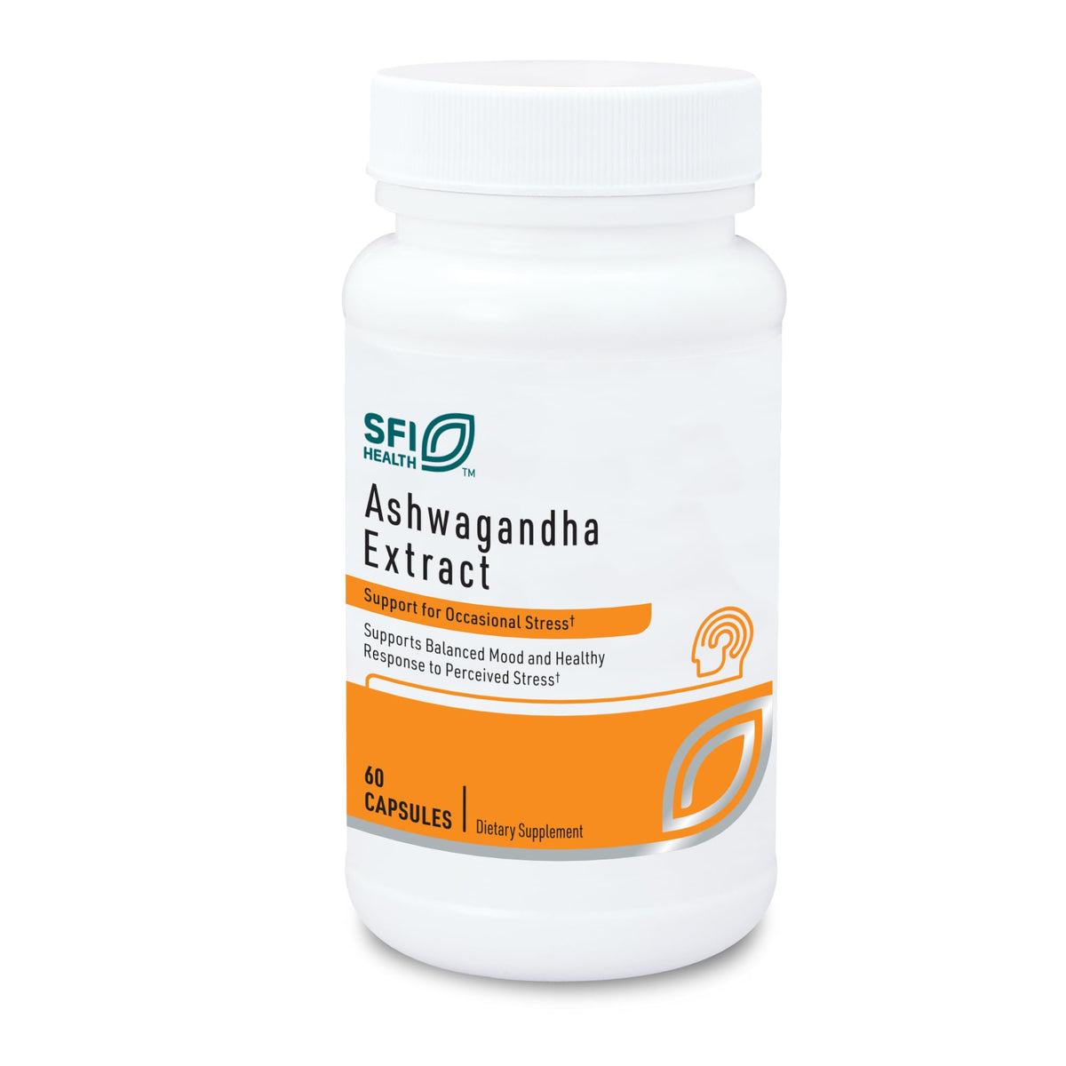 SFI Health Extrait d'Ashwagandha 300mg, 60 capsules, vue de l'avant