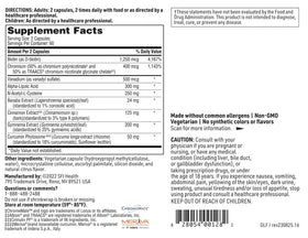 SFI Health GlucoThera Forte, vue arrière de l'emballage