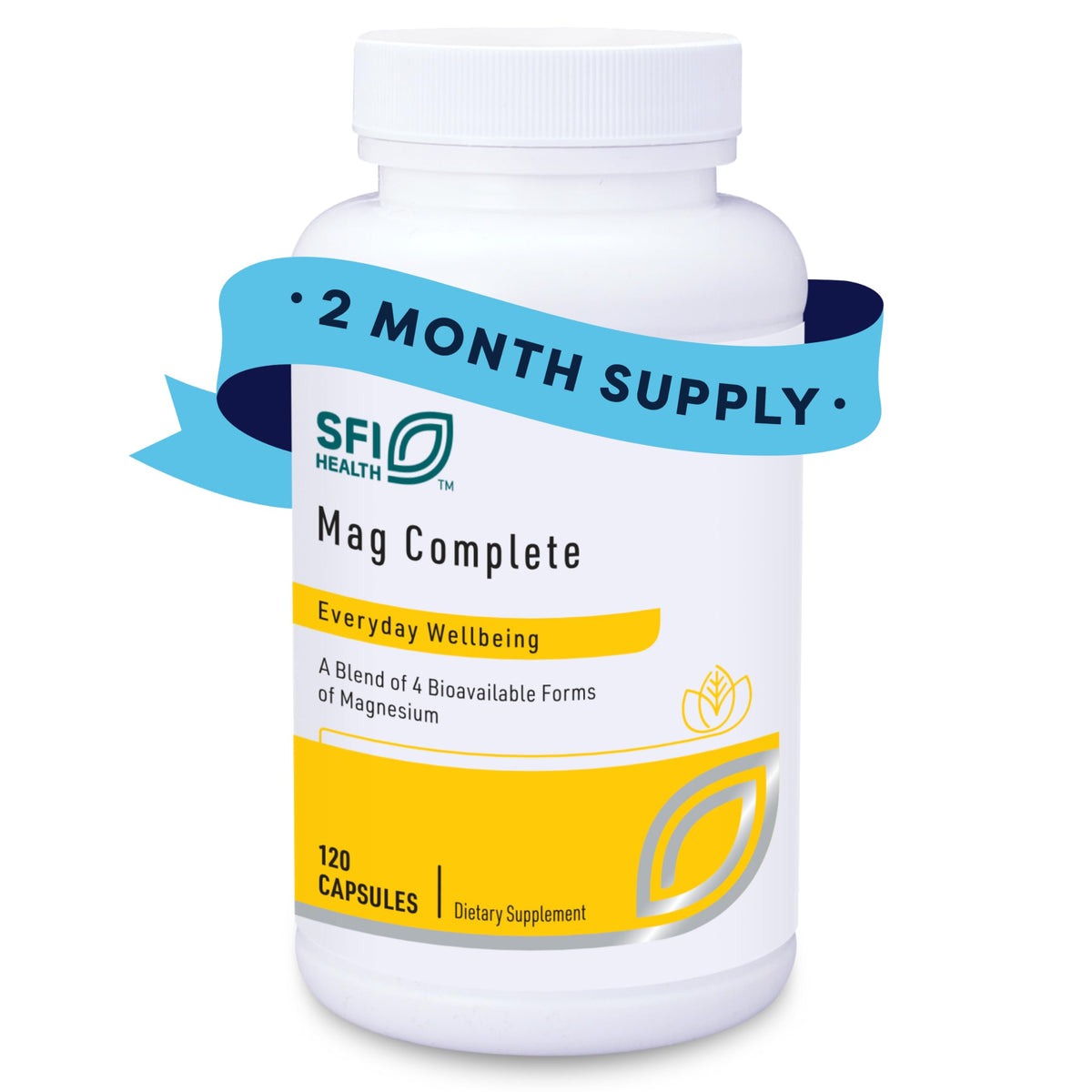 SFI Health Mag Complete complément de magnésium 120 capsules vue de face