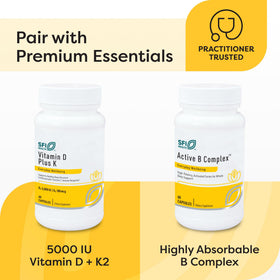SFI Health Magnésium Citrate avec des éléments naturels en arrière-plan