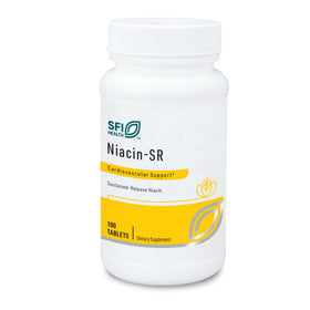 SFI Health Niacin-SR 500 mg comprimés écrasés vue de face