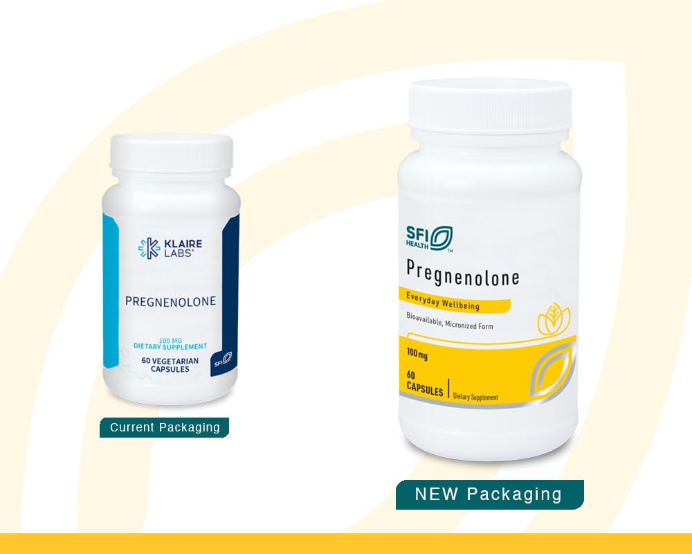 SFI Health Pregnenolone 100 mg vue de côté du produit