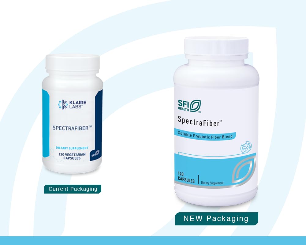 SFI Health Spectrafiber capsules avec étiquette visible