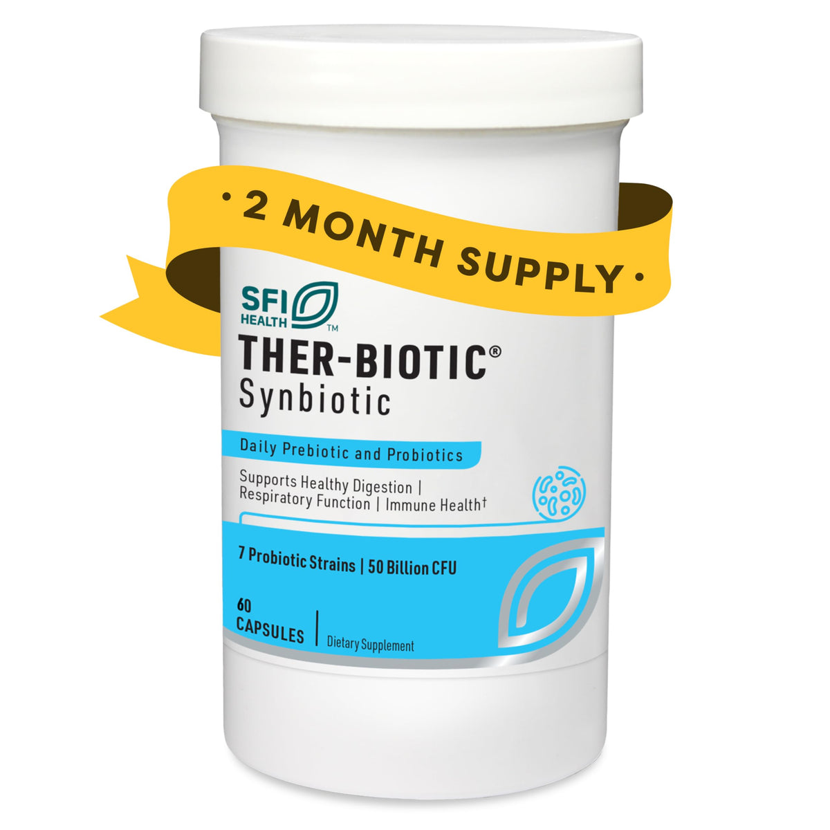SFI Health Ther-Biotic Synbiotique 60 capsules vue de face