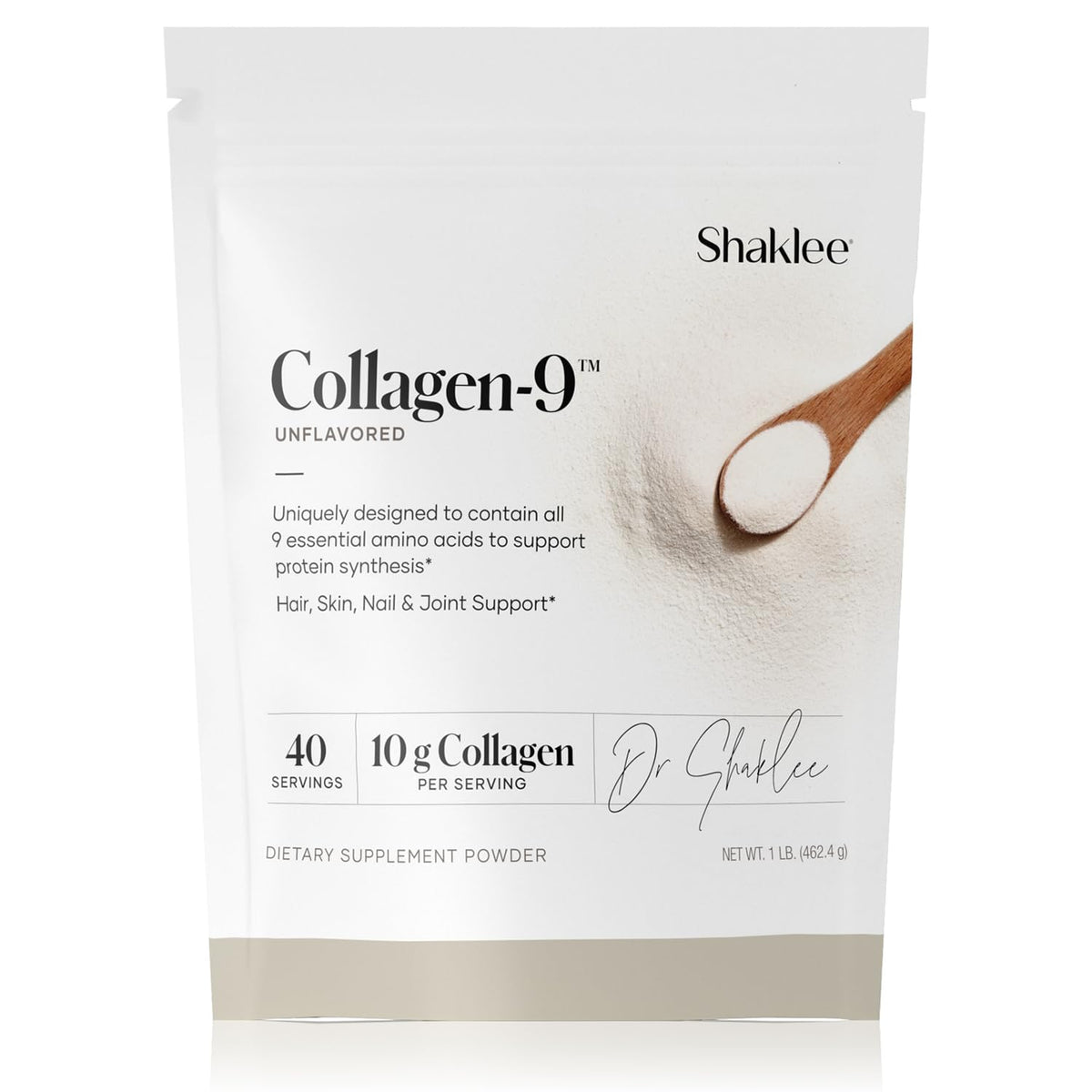 Shaklee Collagen-9 40 Portions emballage avant avec informations produit