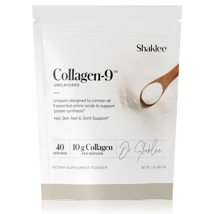 Shaklee Collagen-9 40 Portions emballage avant avec informations produit