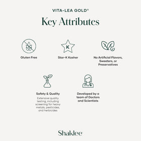 Shaklee Vita-Lea Gold® comprimés en gros plan