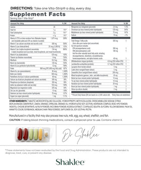 Shaklee Vitalizer Men 30 Vita-Strips contenu des sachets
