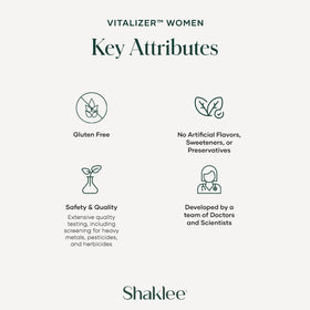 Shaklee Vitalizer™ Women Vita-Strips® with a glass of water