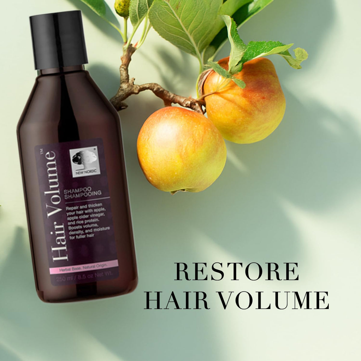 Shampooing Volume Cheveux NEW NORDIC 250g avec ingrédients naturels
