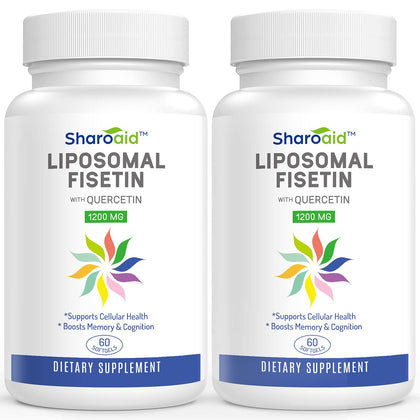 Sharoaid Fisetin Liposomale 1200 mg Bouteille avant vue