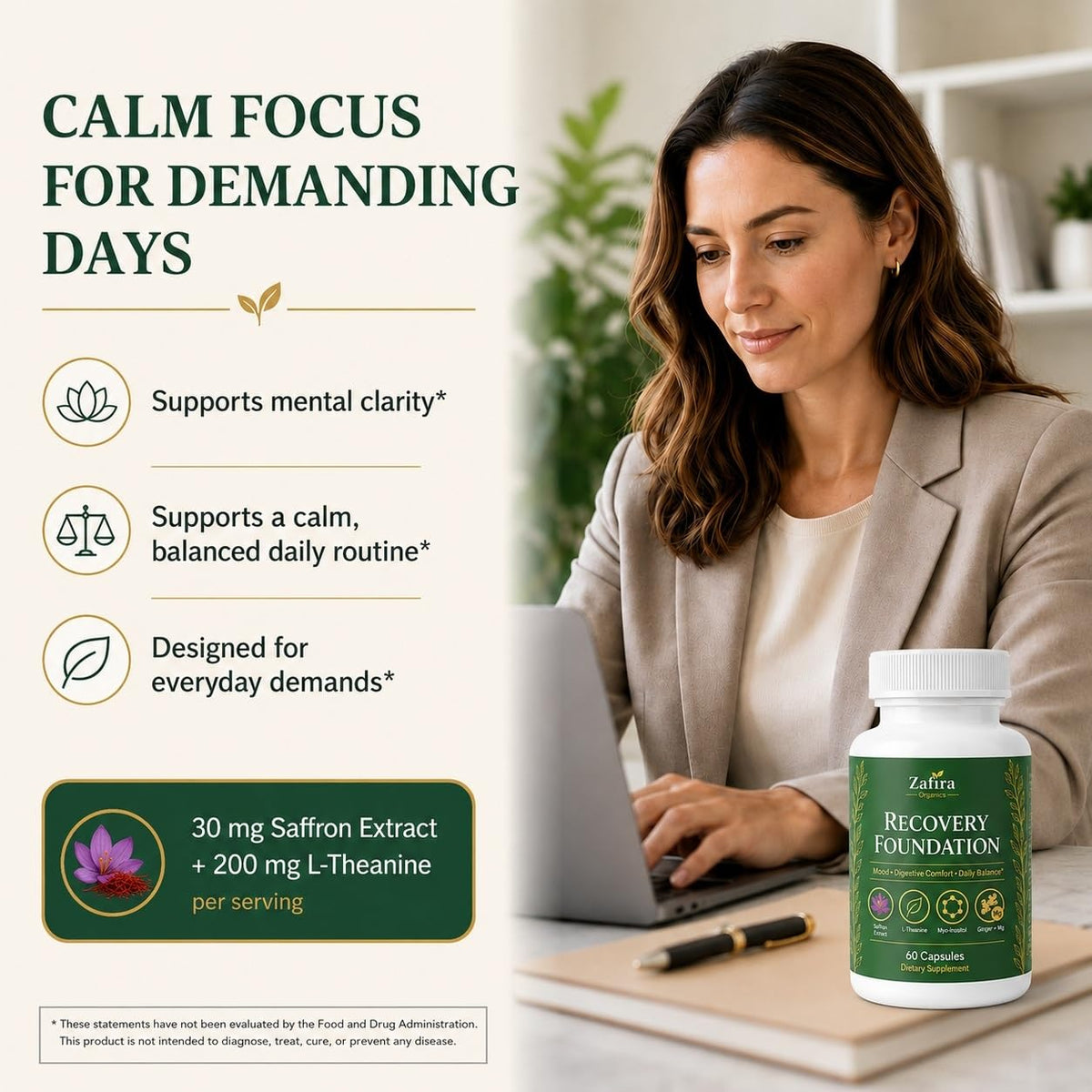 SHIADA Zafira Organics use Foundation capsules close-up