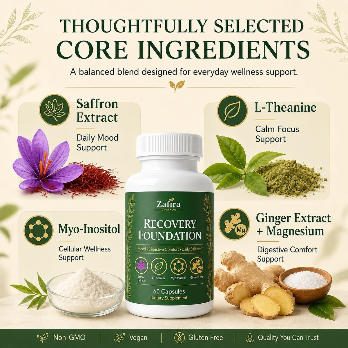 SHIADA Zafira Organics use Foundation ingredients list