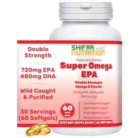 SHIFAA NUTRITION Huile de Poisson Halal 60 Gélules Double Force avant