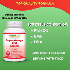 SHIFAA NUTRITION Huile de Poisson Halal gélules sur fond naturel