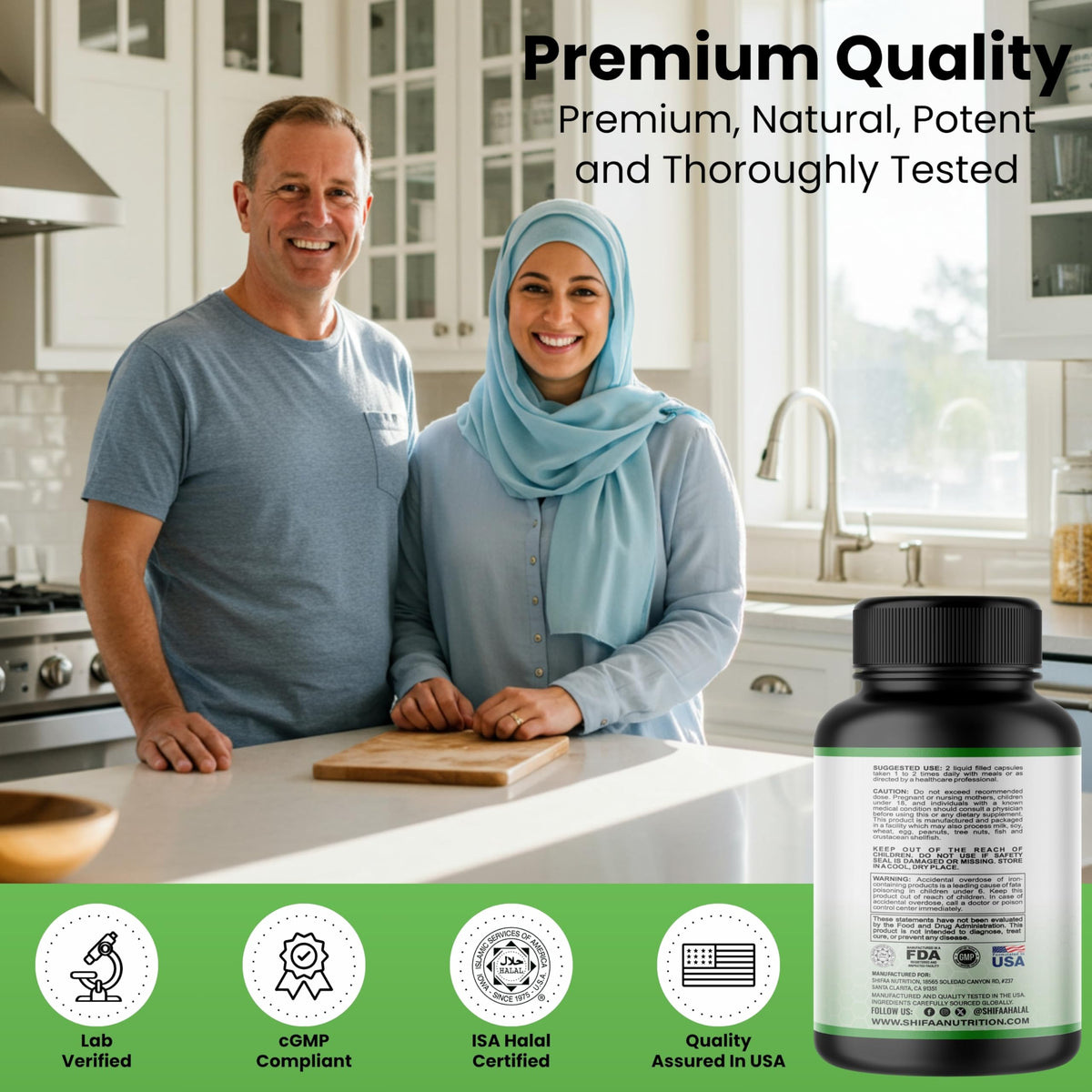 SHIFAA NUTRITION Multivitamines Halal gélules en boîte