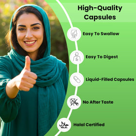 SHIFAA NUTRITION Multivitamines Halal gélules sur un fond neutre