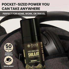 Shilajit bixa BOTANICAL en utilisation quotidienne