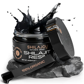SHILAJOY Résine de Shilajit Organique 40g vue de face