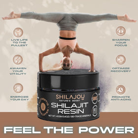SHILAJOY Résine de Shilajit Pure Himalayenne 80g vue de côté