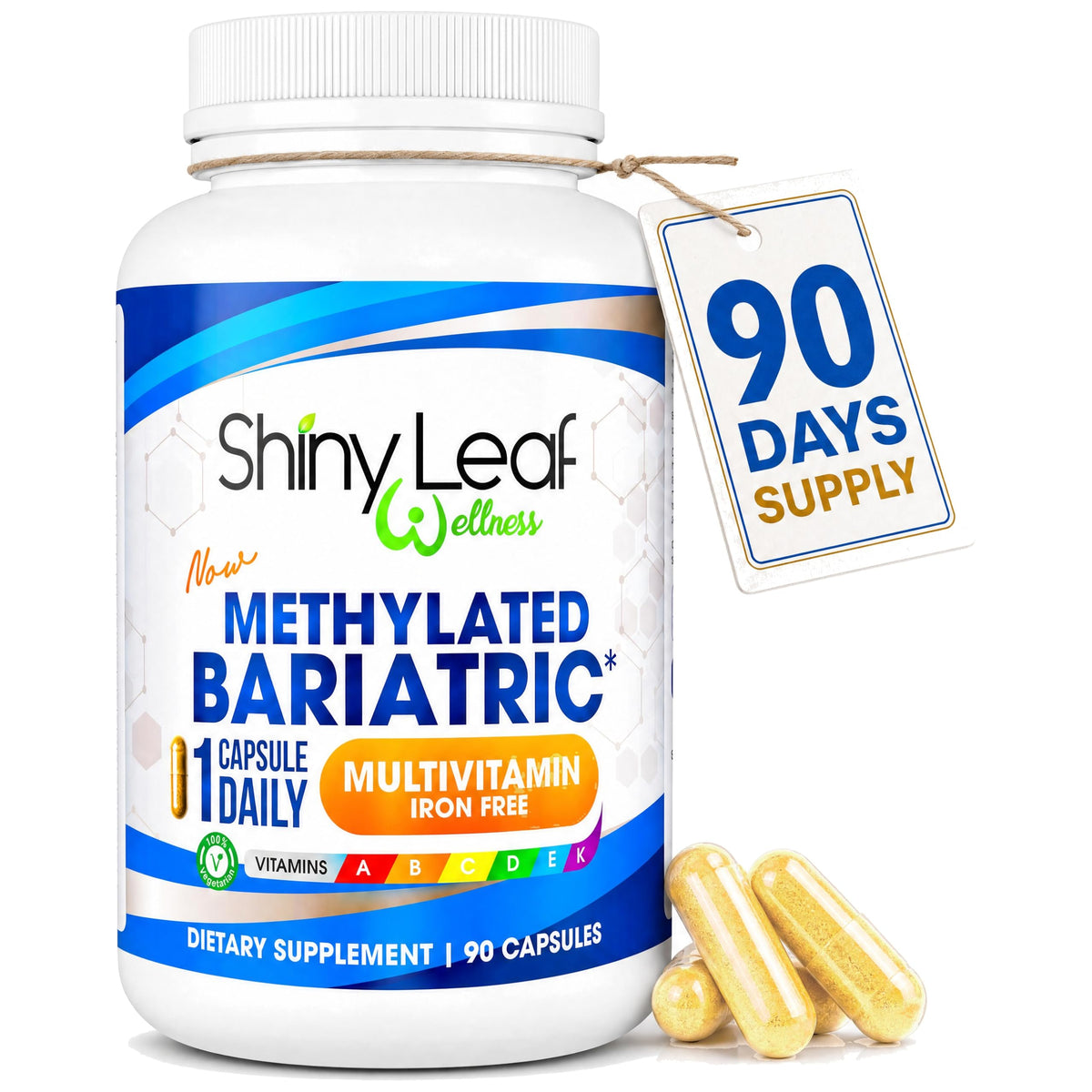 Shiny Leaf Multivitamines Bariatriques 90 capsules vue avant