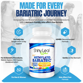 Shiny Leaf Multivitamines Bariatriques avec des ingrédients listés