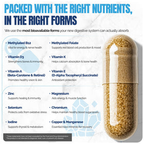 Shiny Leaf Multivitamines Bariatriques capsules ouvertes