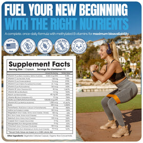 Shiny Leaf Multivitamines Bariatriques capsules sur une table