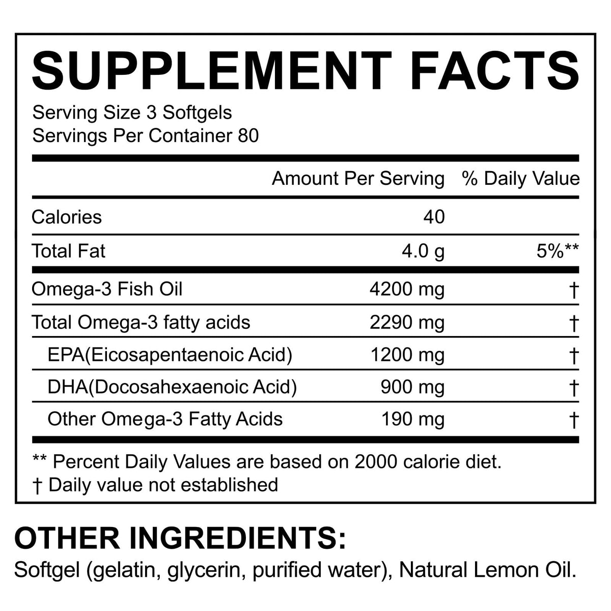 SHMEDIYU Huile de Poisson Omega 3 sur table avec fruits