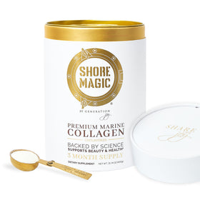 Shore Magic Poudre de Collagène Marin 900g contenant ouvert