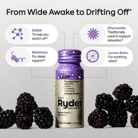 Shot RYDE SLEEP saveur mûre en format 60 ml