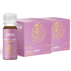 Shots Focus Bio SAGA vue de face avec étiquette guava