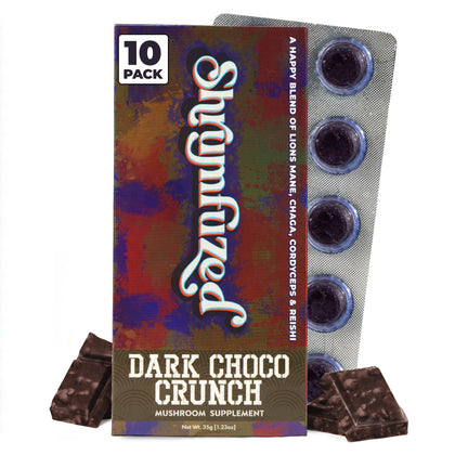 Shrumfuzed chocolat aux champignons, paquet avant