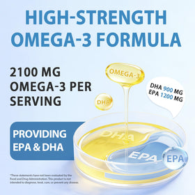 shwdppmy Huile de Poisson Omega-3 gélules avec citron frais