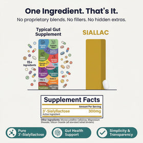 SIALLAC Complément Alimentaire Prébiotique 3'-Sialyllactose 59g - étiquette détaillée